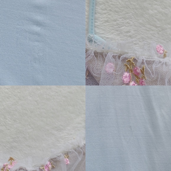 baby blue floral morgan de toi dress🤍🌸 - Picture 3 of 3